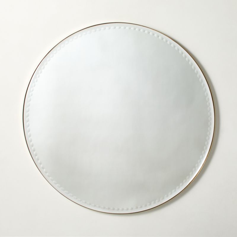 Salita Unlacquered Brass Round Wall Mirror 36" - image 0 of 5