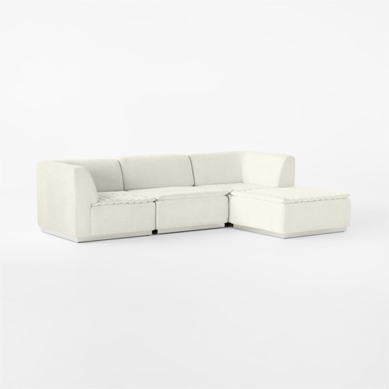 Salon 4-Piece Sectional Sofa Bloce Cream - image 3 of 7