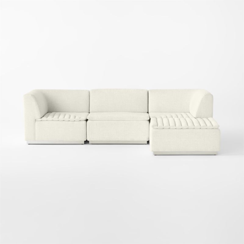 Salon 4-Piece Sectional Sofa Bloce Cream - image 2 of 7