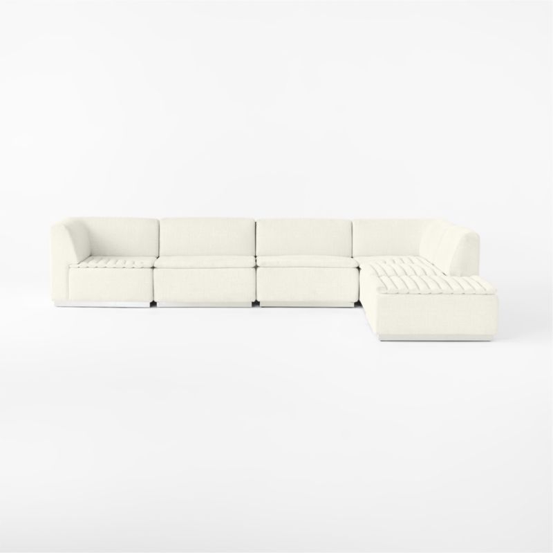 Salon 6-Piece Sectional Sofa Bloce Cream - image 2 of 7