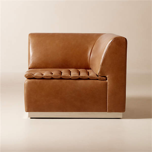 Corner clearance chair leather