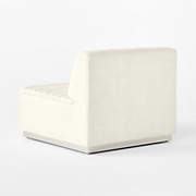 Salon Armless Chair Taylor Felt Grey | CB2