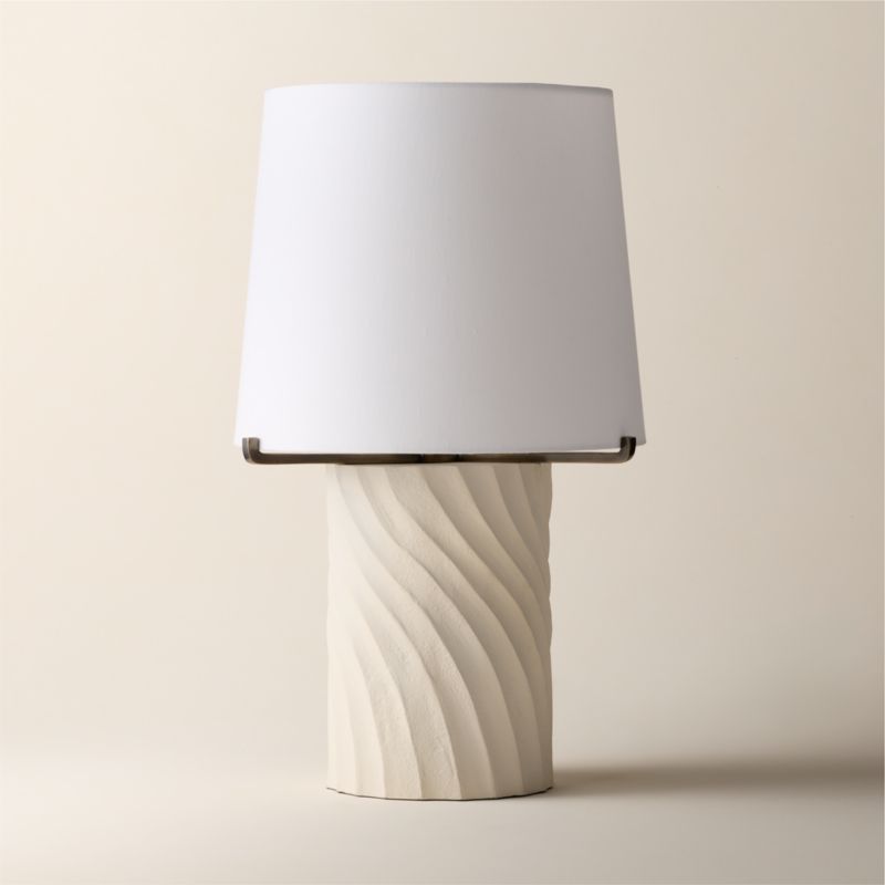 Sandy Plaster Table Lamp 20" - image 3 of 4