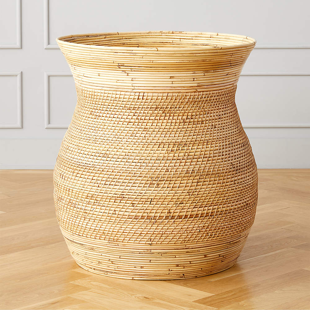 Basket Burnt Rattan Modern Planters