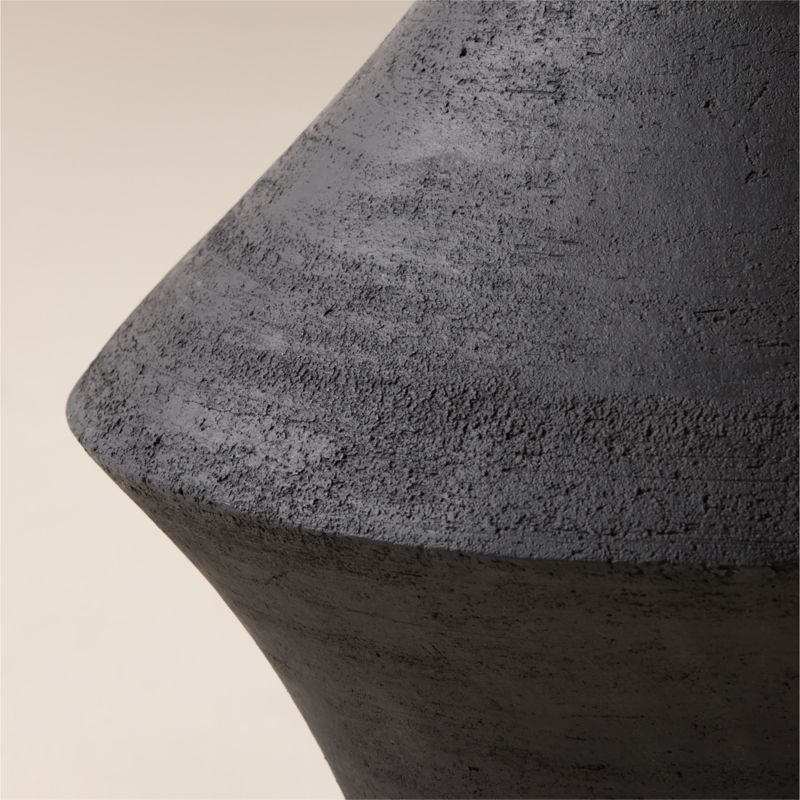 Santo Black Terracotta Floor Vase - image 2 of 5