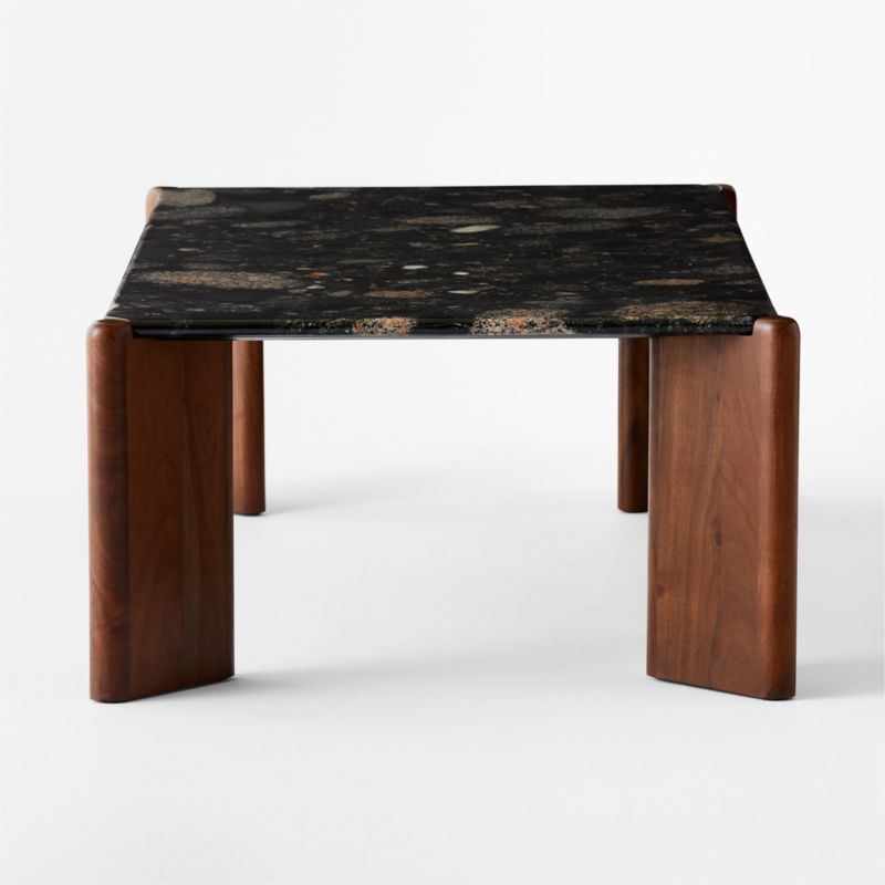 Santoro Rectangular Black Marble Coffee Table - image 6 of 9