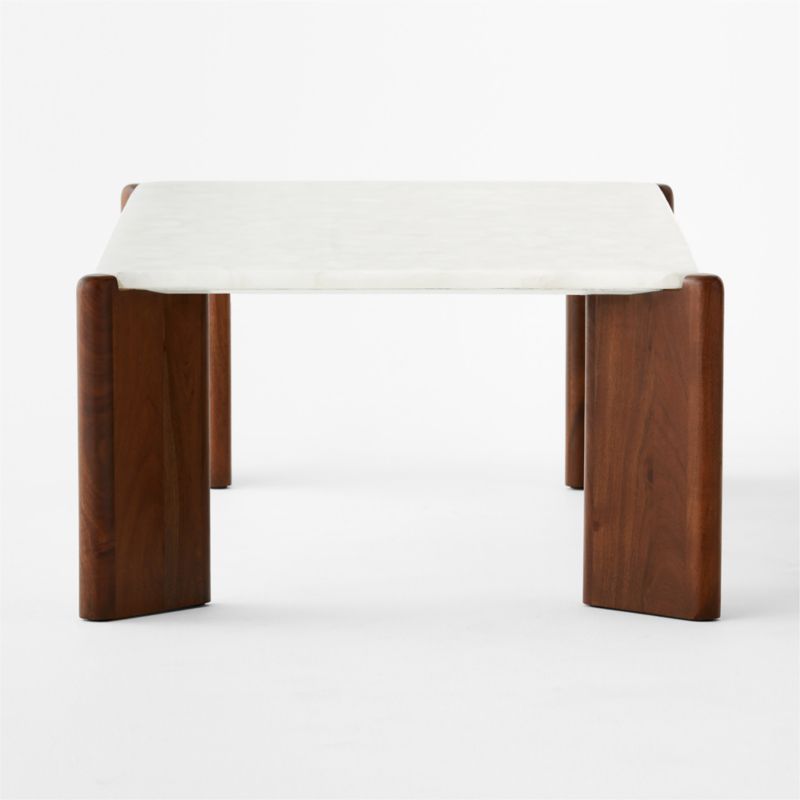 Santoro Rectangular White Quartz Coffee Table - image 4 of 7