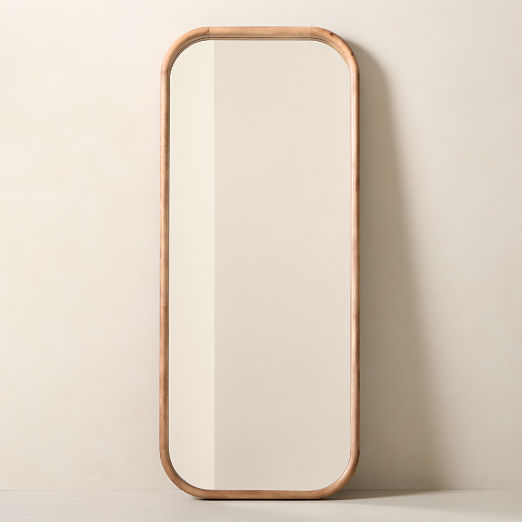 Saone Ash Wood Full-Length Floor Mirror 32"x76"