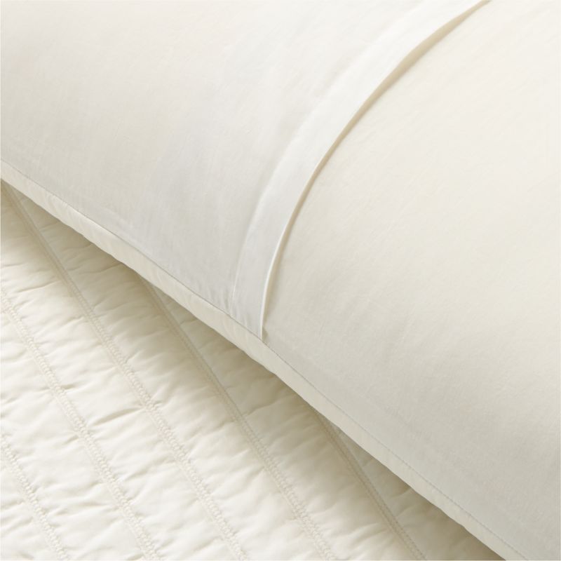 Saracino Silk White Standard Pillow Shams Set of 2 - image 3 of 5