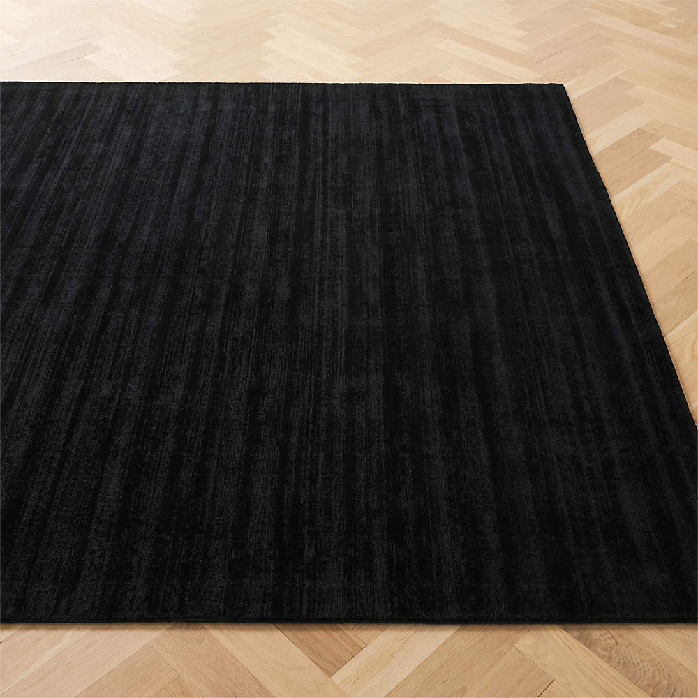 Sarello Performance Nylon Black Area Rug | CB2 Canada