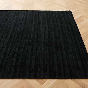 Diver Handwoven Black Indoor/Outdoor Performance Area Rug by Ross Cassidy