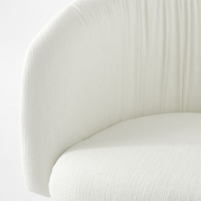 Saroy Ivory Upholstered Office Chair - image 6 of 7