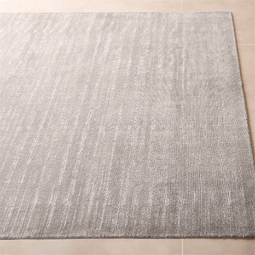 Sarello Cool Grey Performance Nylon Area Rug 5'x8'