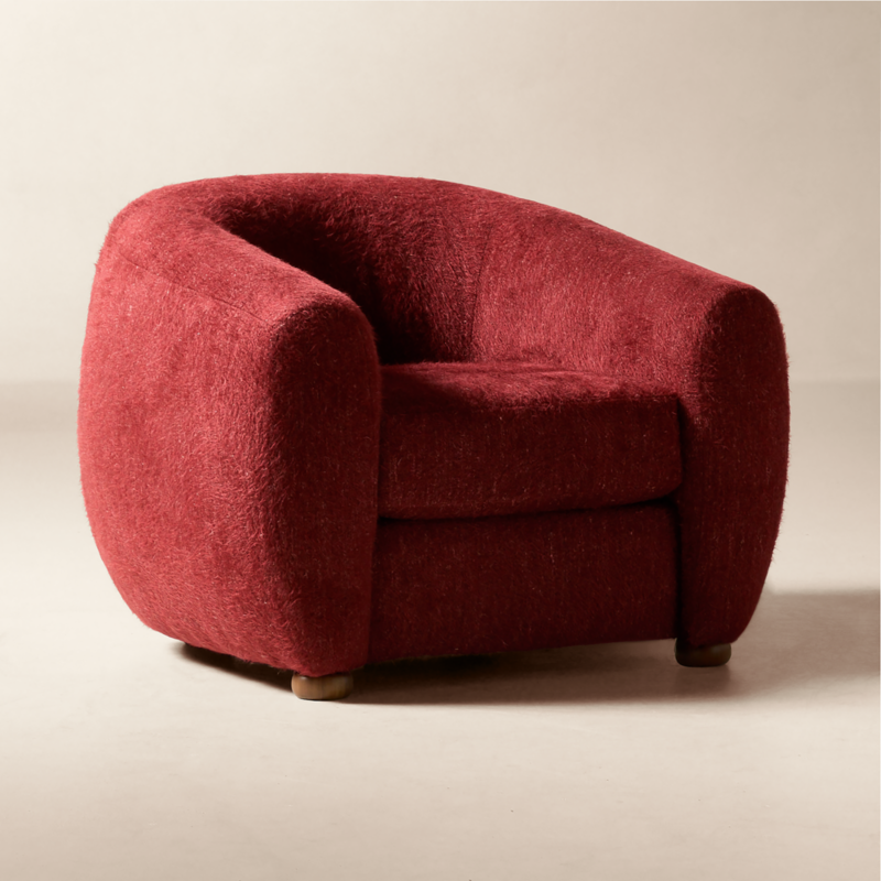 Sasha Merlot Accent Chair - image 2 of 9