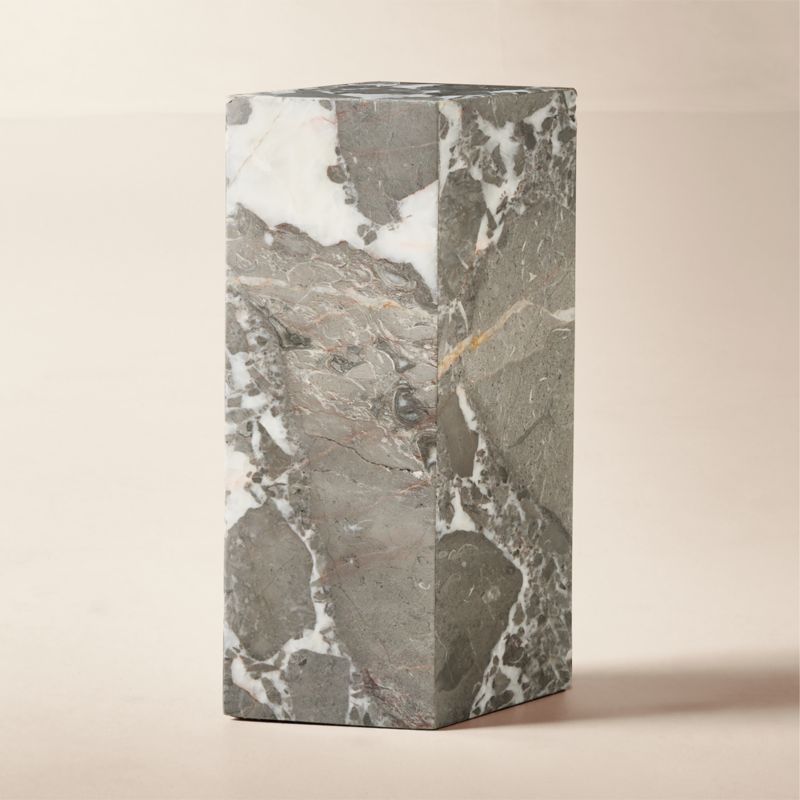 Saul Grey Marble Drink Table - image 5 of 8