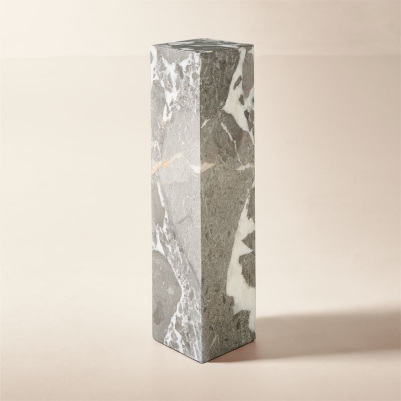 Saul Grey Marble Drink Table - image 4 of 8