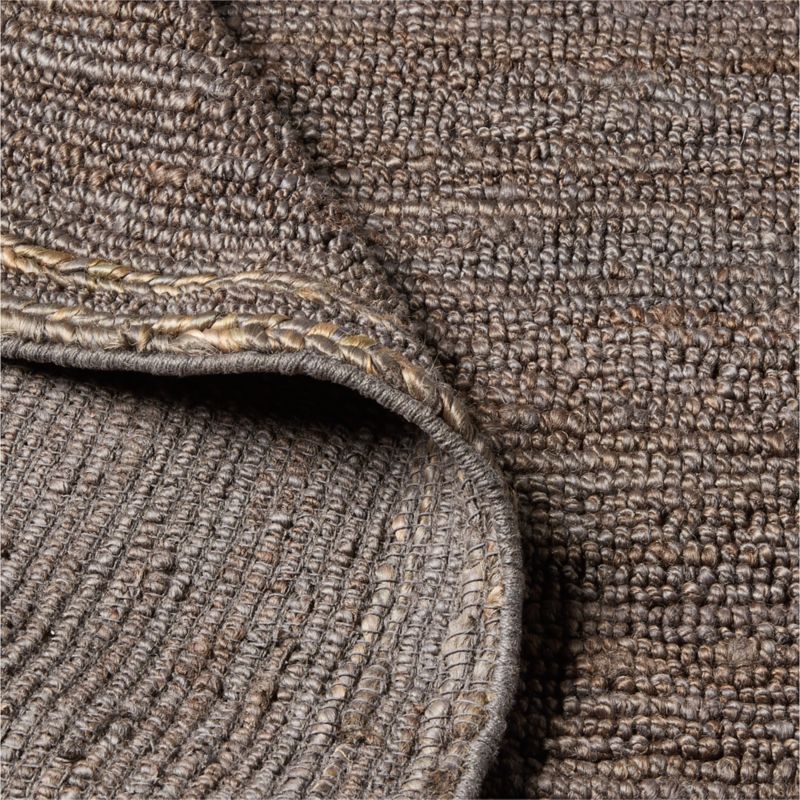 Savannah Handwoven Dark Grey Jute Area Rug 8'x10' - image 3 of 4