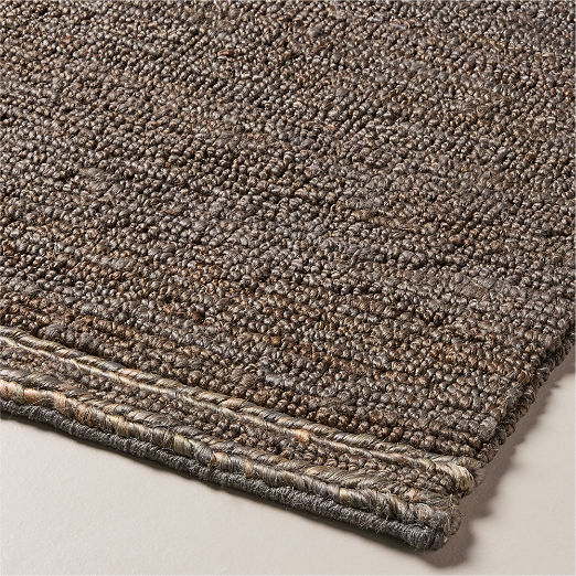 Savannah Handwoven Dark Grey Jute Area Rug