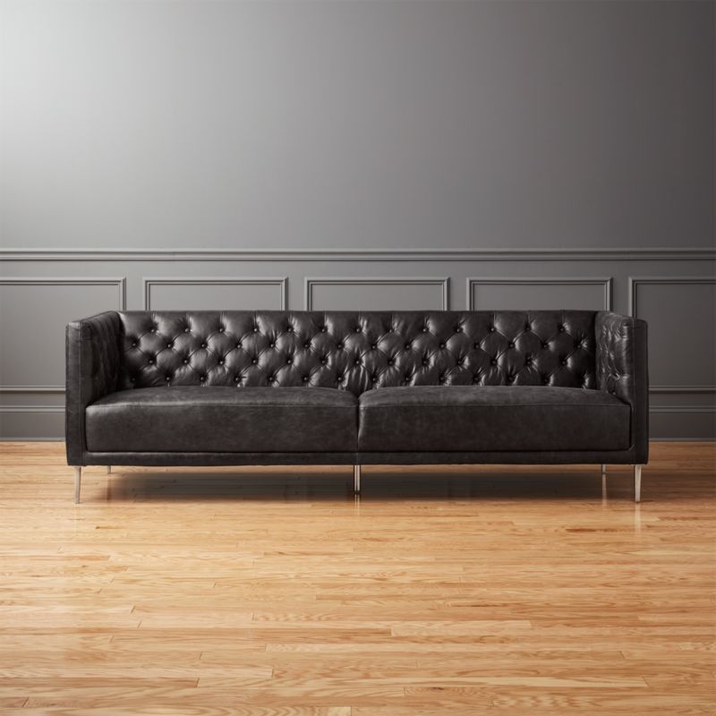 Black chesterfield online lounge