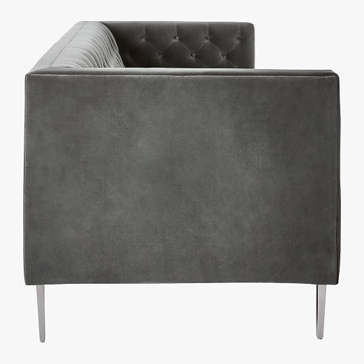 Savile Tufted Sofa Hatch Charcoal