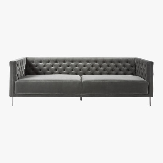 Savile Tufted Sofa Hatch Charcoal