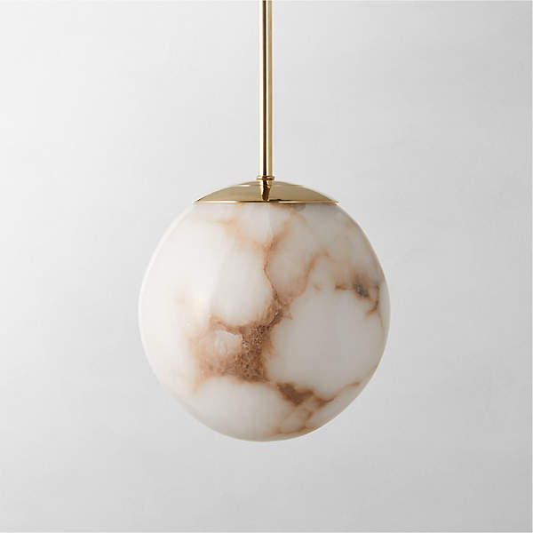 alabaster pendant shade