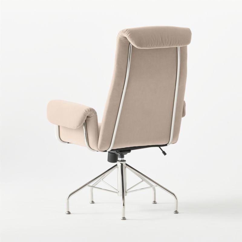 Saviti Bone Velvet Office Chair - image 7 of 12