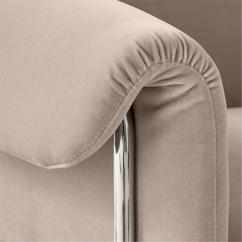 Saviti Bone Velvet Office Chair - image 8 of 12