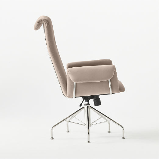 Saviti Bone Velvet Office Chair