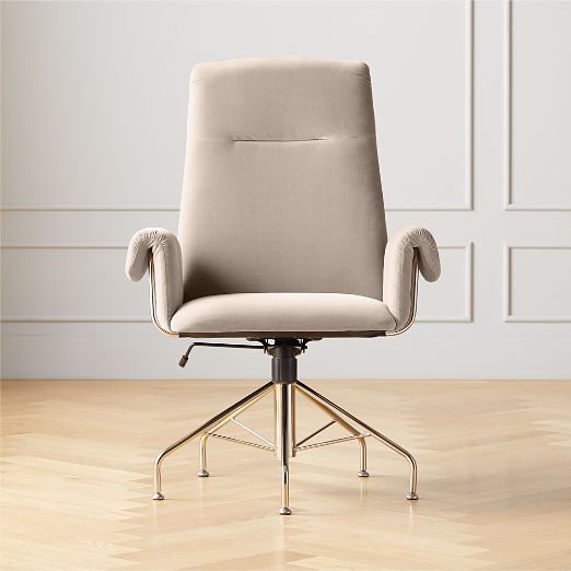 Saviti Bone Velvet Office Chair