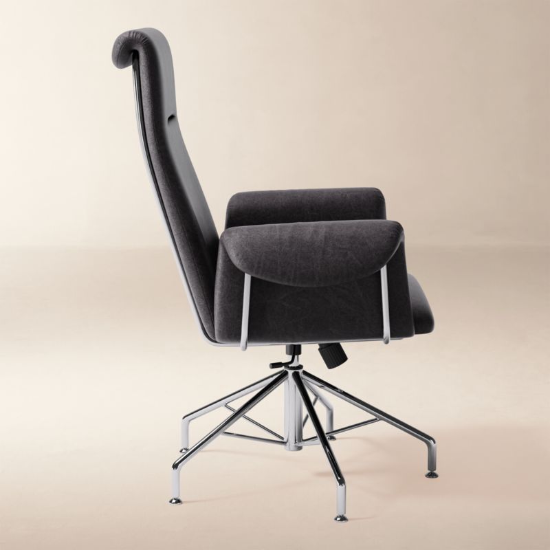 View Saviti Leather Office Chair Bello Black - image 4 of 5