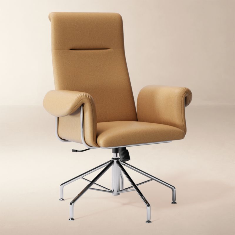 View Saviti Leather Office Chair Bello Saddle - image 3 of 5