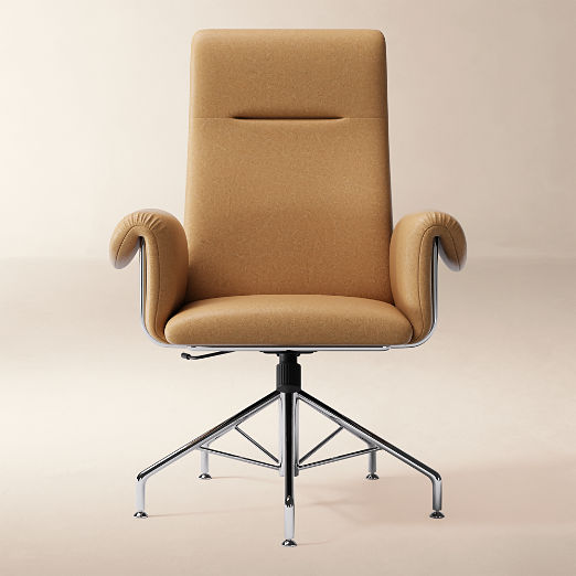 Saviti Leather Office Chair Bello Saddle