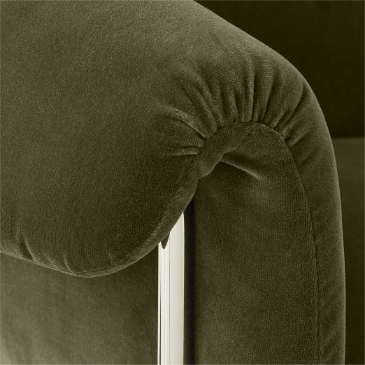 Saviti Olive Velvet Office Chair