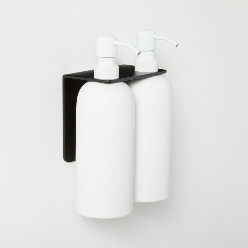 Savon Matte Black Double Bottle Bracket - image 1 of 4