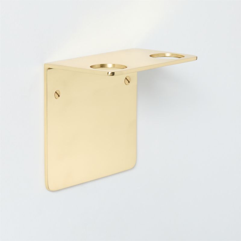 Savon Polished Brass Double Bottle Bracket - image 0 of 4