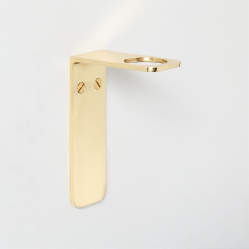 Savon Polished Brass Single Bottle Bracket - image 0 of 4