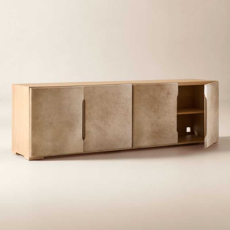 Sawyer 86" Hair on Hide Media Console - image 2 of 6
