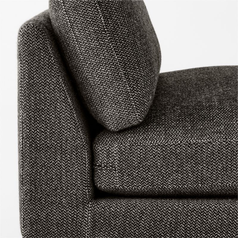 Scalino Grey Armless Chair - image 7 of 8