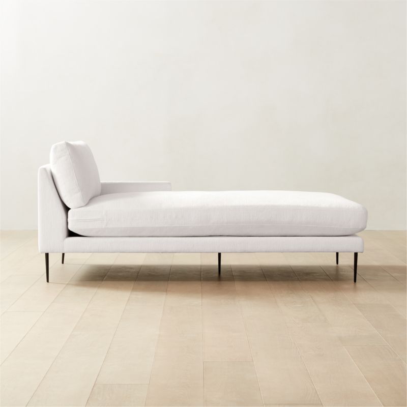 Scalino Left Arm Chaise Luca Bone - image 2 of 8