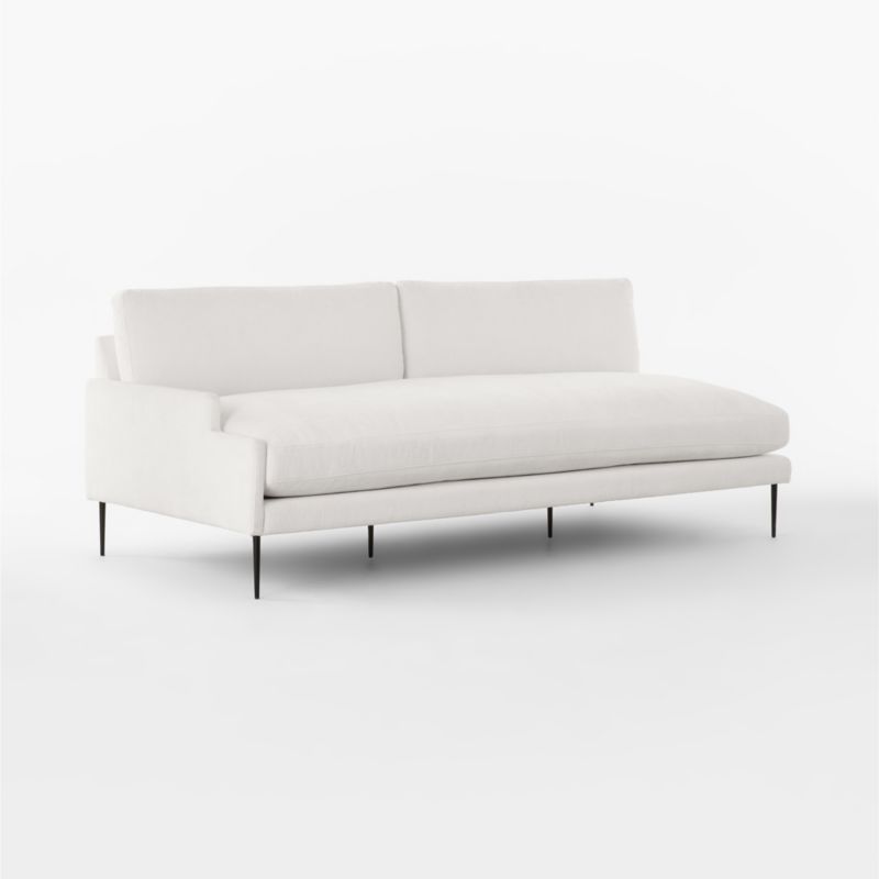 Scalino Left Arm Loveseat Bloce Noir - image 4 of 8