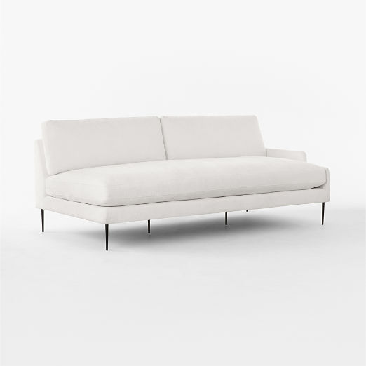 Scalino Right Arm Loveseat Biba Parchment