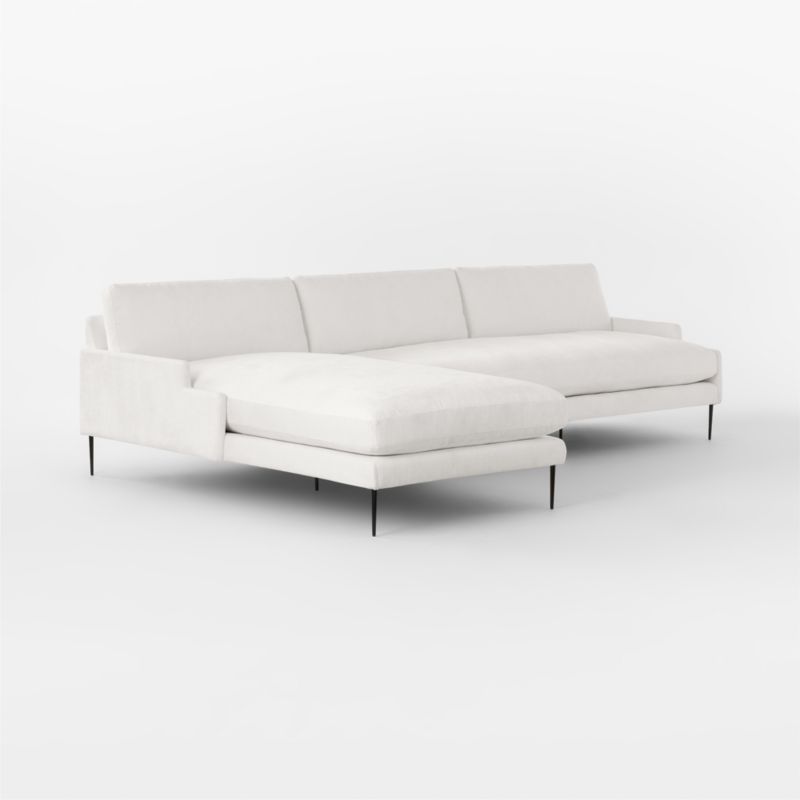 Scalino 2-Piece Left Arm Chaise Sectional Sofa Luca Espresso - image 4 of 8