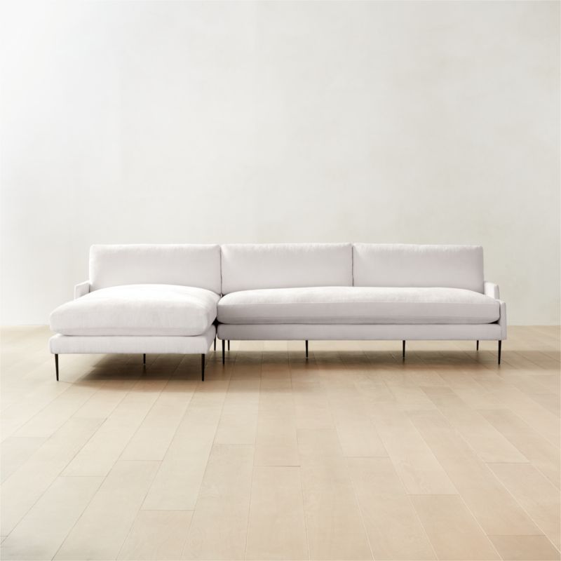 Scalino 2-Piece Left Arm Chaise Sectional Sofa Luca Espresso - image 2 of 8