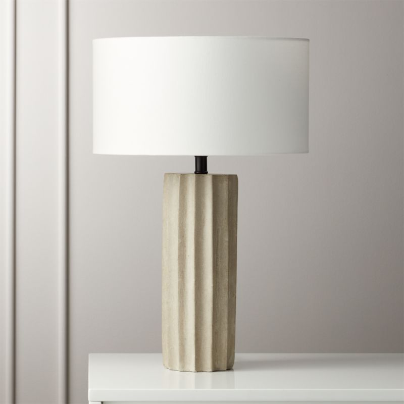 cement table lamp