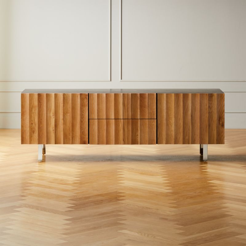 Scallop Media Credenza Reviews Cb2