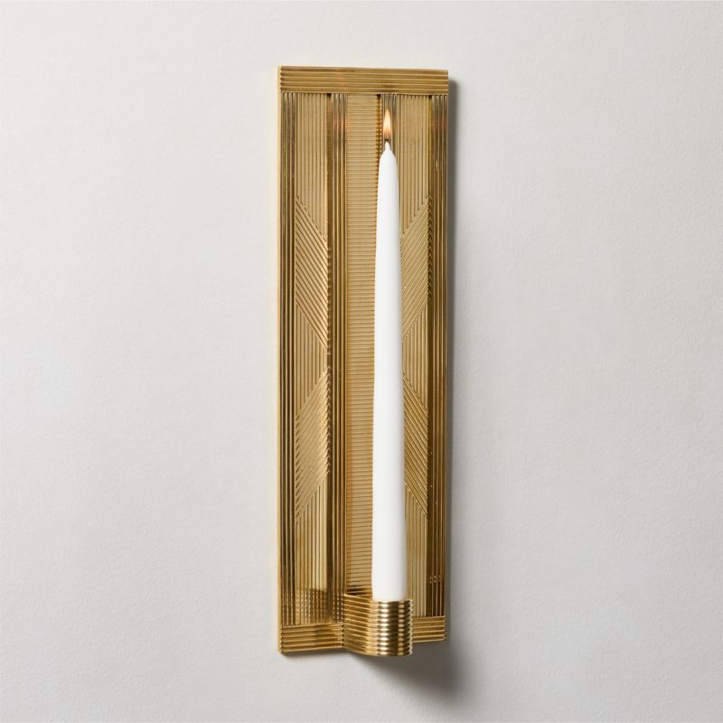 Scarla Brass Candle Wall Sconce - image 0 of 3