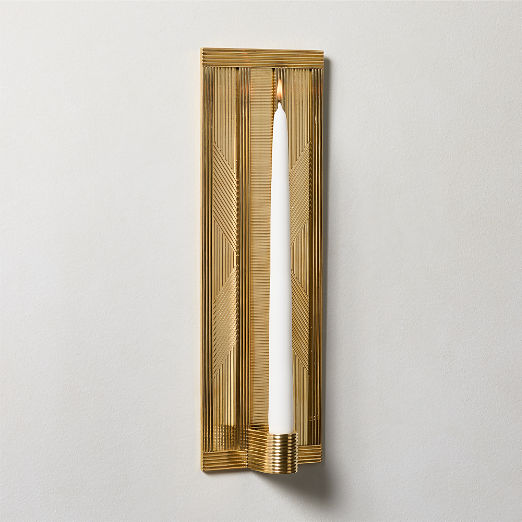 Scarla Brass Candle Wall Sconce