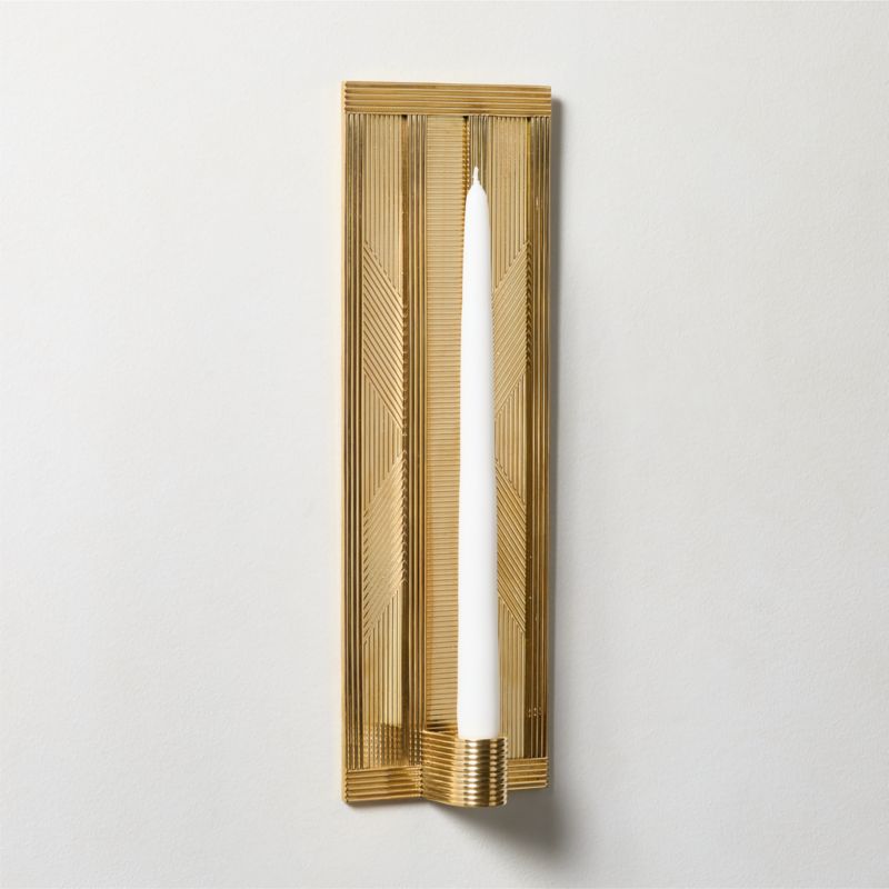 Scarla Brass Candle Wall Sconce - image 1 of 3