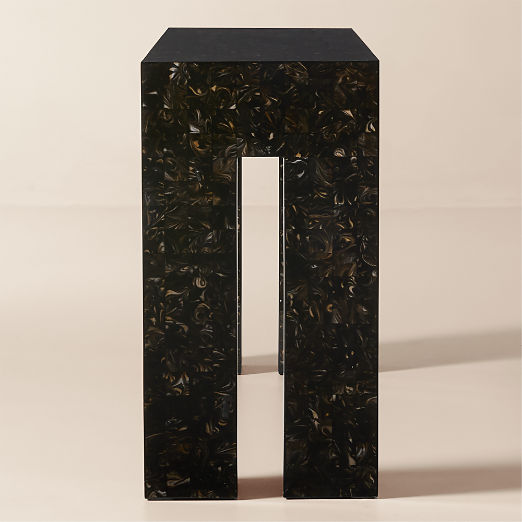 Scatola 60" Brown Tiled Resin Console Table